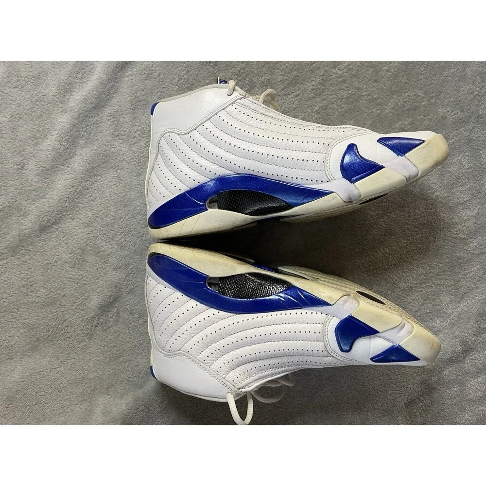 Jordan Air Jordan 14 Retro Hyper Royal 2020 Men's Sneakers White Blue 487471-104